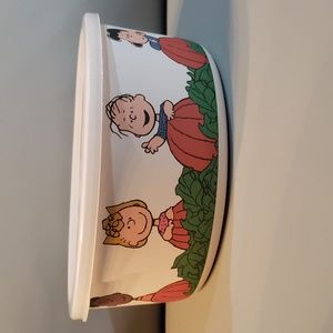 Peanuts character great pumpkin bamboo fibre bowl with lid NWT